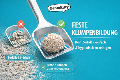 BentoKitty Katzenstreu klumpend Babypuderduft Bentonit 30L 3er Pack