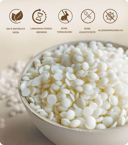 BOYUJK Sojawachs für Kerzen 5 kg, 100% natürliches Kerzenwachs