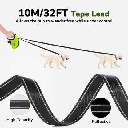 Pecute Rollleine 10 m, Hundeleine für Hunde bis 50 kg