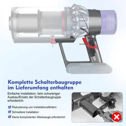 Dyson V10 SV12 Hauptkörper Gehäuse Griff - Ersatzteil 969875-02