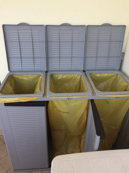 Terry Ecocab 3 Abfalltrennschrank Innen/Aussen 3-fach – 102x39x88,7 cm