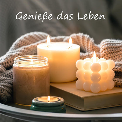 Waxcanpy Sojawachs für Kerzen 3 kg, 100% natürliches Kerzenwachs