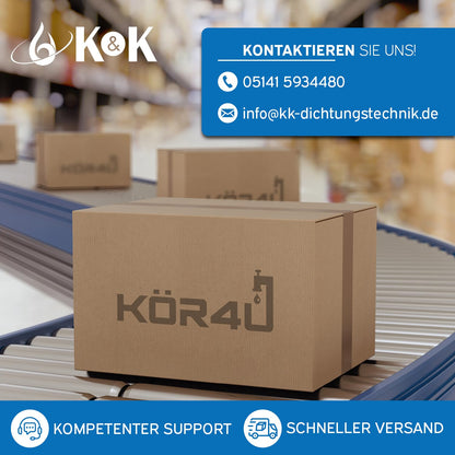 kör4u Komplettset Ausgussbecken Stahl weiss 50cm – mit Siphon
