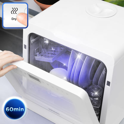 Duronic DW5 WE Mini Tischgeschirrspüler - Ohne Wasseranschluss
