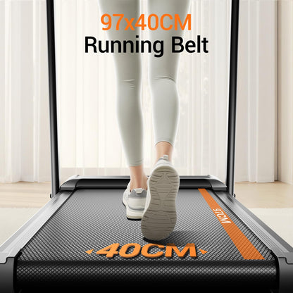 LONTEK Laufband klappbar 12 km/h – für Zuhause mit Herzfrequenz