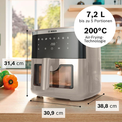 Bosch Heissluftfritteuse Serie 6 MAF671C0 Air Fryer, 7,2 l, creme