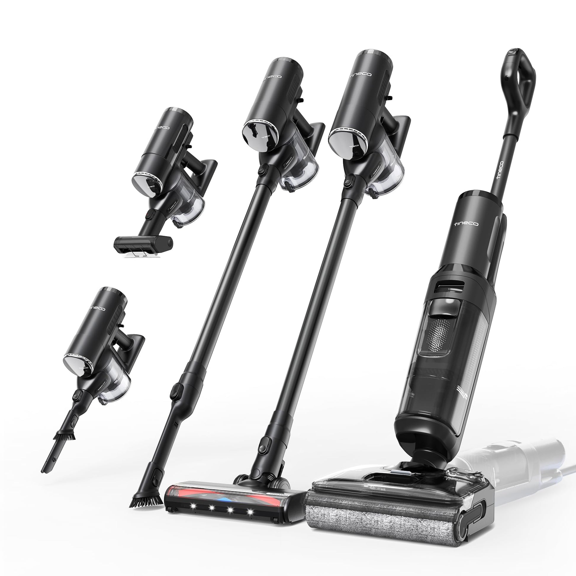 Tineco FLOOR ONE Switch S7 Stretch Nass-Trockensauger 5-in-1 Set für nasse und trockene Verschmutzungen im ganzen Haus