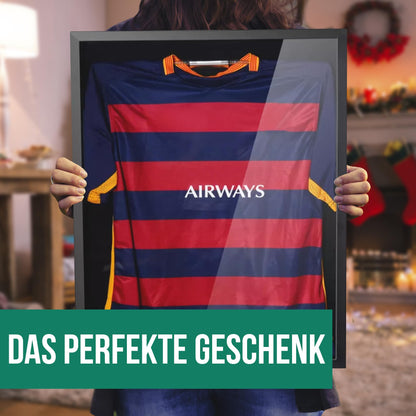 Avalo Objektrahmen 3D Box Fussballtrikot 60x80 cm Schwarz