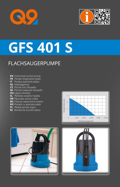 Güde Flachsaugerpumpe GFS 401 S – Entwässerungspumpe