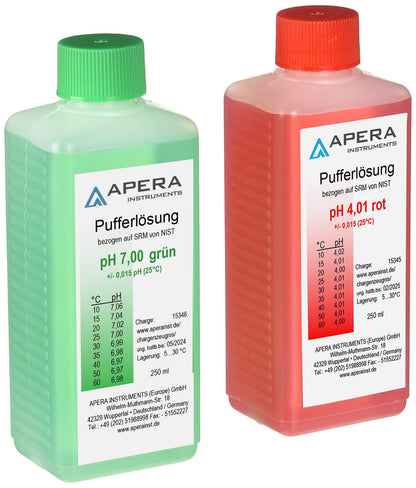 Apera Instruments 201-C pH-Elektrode BNC & Kalibrierlösung Set