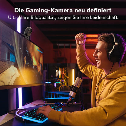 EMEET Piko+ 4K KI-Webcam – Dual-Kamera, KI-Autofokus