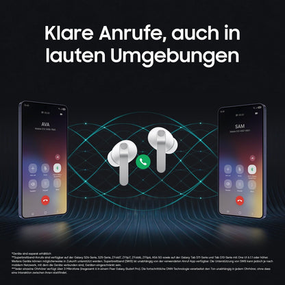 Samsung Galaxy Buds4 Pro, Hi-Fi In-Ear-Kopfhörer mit ANC, White