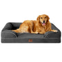 EHEYCIGA Orthopädisches Hundebett Memory Foam - XL, Dunkelgrau