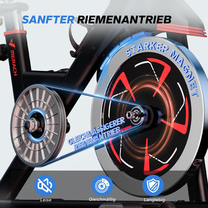 MERACH Heimtrainer Fahrrad – Magnetischer Widerstand & App