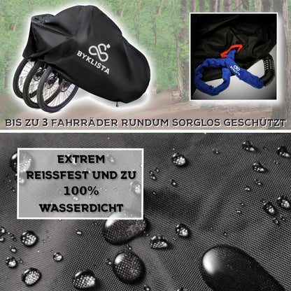 BYKLISTA Fahrradgarage für 2-3 Fahrräder - Wasserdicht