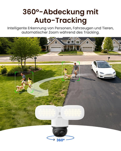 Reolink TrackFlex Floodlight WiFi 4K PTZ Überwachungskamera