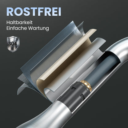 CECIPA Küchenarmatur Ausziehbar - Edelstahl Hochdruck