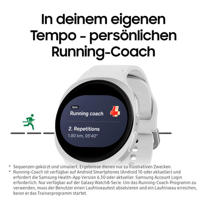 Samsung Galaxy Watch8 Smartwatch mit Galaxy AI, 40 mm, LTE, Graphite