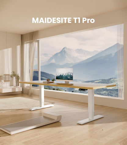MAIDeSITe T1 Pro Schreibtischgestell elektrisch höhenverstellbar weiss