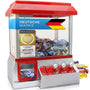 GOODS+GADGETS Candy Grabber Süssigkeiten-Greifautomat rot mit Greifarm und Münzeinwurf