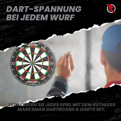 Ruthless Marksman Dartscheibe aus Sisal für Steeldarts, DB072
