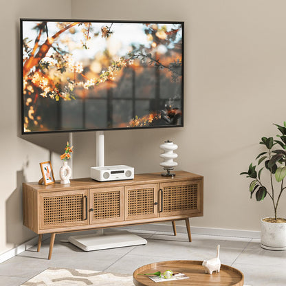 TVON TV Bodenständer für 32-60 Zoll, höhenverstellbar, schwenkbar