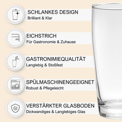 Van Well Willibecher 0,3 l 24er Set, geeicht, spülmaschinengeeignet