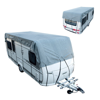 ProPlus 610277 Dachschutzplane für Wohnwagen & Reisemobil Grau