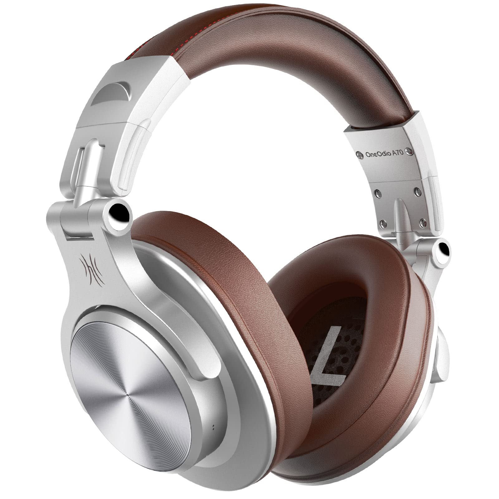 OneOdio A70 Fusion Bluetooth Kopfhörer Over Ear, Silber-Braun