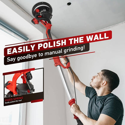 PROFI Wandschleifer Elektroschleifer 850W – LED, Teleskopgriff