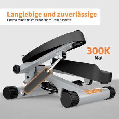 Niceday Mini Stepper – 2-in-1 Hometrainer mit Power Ropes