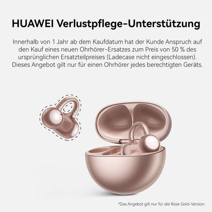 HUAWEI FreeClip kabellose Open-Ear-Kopfhörer, Rosa Gold
