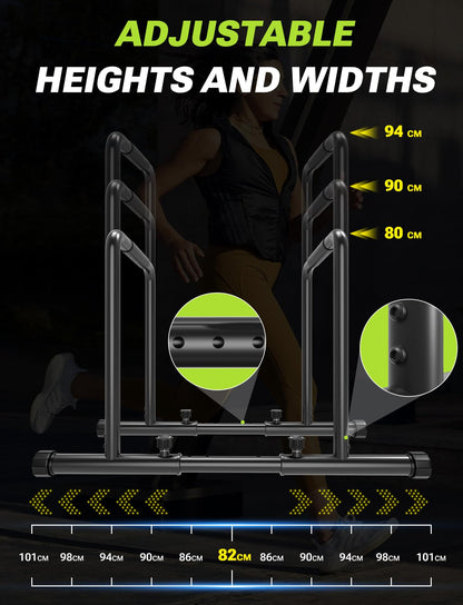 Yoleo Verstellbare Dip Barren - Robust, 500 kg Tragkraft