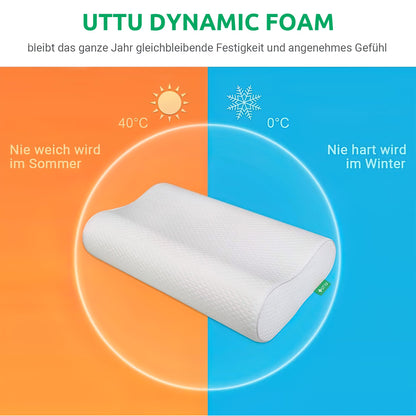 UTTU Memory Foam Kissen, ergonomisches Nackenkissen, verstellbar
