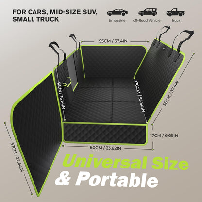 pecute Hundedecke Auto Rückbank - Harte Unterseite 136x60cm