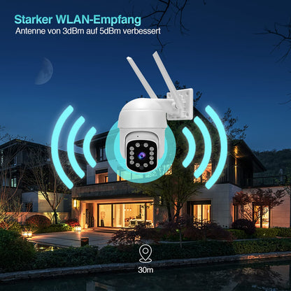 HiKam A9 2023 Aussen WLAN Überwachungskamera - 2K Schwenkbar