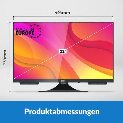 Cello C2224WS 22 Zoll 12V Traveller Smart TV rahmenlos