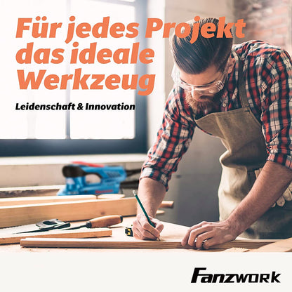 FANZWORK EZ150A Bürstenloser Exzenterschleifer 150mm mit Koffer