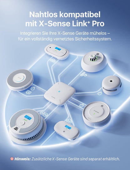 X-Sense Smart-Rauchmelder WLAN SD11-MR31 mit Basisstation, 3er-Set