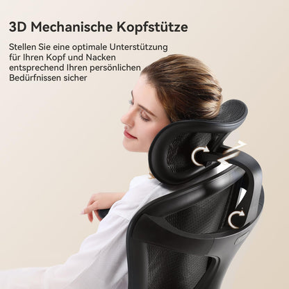 SIHOO Doro C300 Ergonomischer Bürostuhl Homeoffice Schwarz