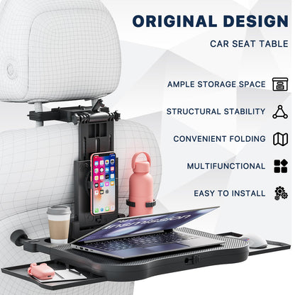 Autofix Auto Rücksitz Tisch Klappbar - Getränke- & Handyhalter