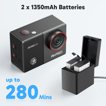 AKASO EK7000 Pro Action Cam 4K, wasserdicht bis 40 m, 128 GB