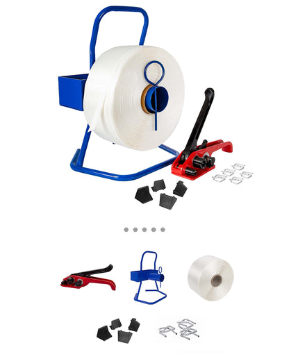 Kortpack Umreifungsset 16mm Polyester Komplett m. Abroller/Spanner
