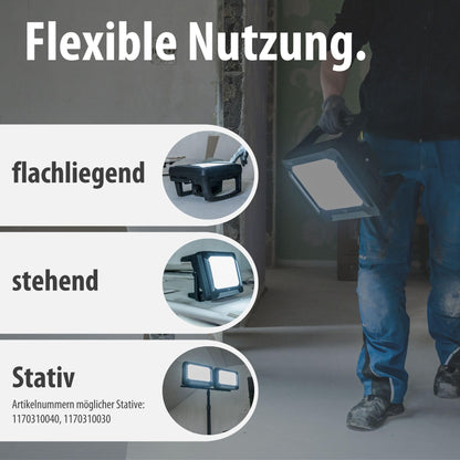 Brennenstuhl Baustrahler LED Hybrid Multi Battery 10050 MH 100W