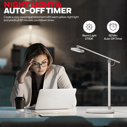 Honeywell H4 Sunturalux LED Schreibtischlampe - Weiss