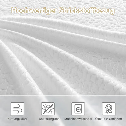 BedStory Gel Topper 140x200 cm mit zwei Härtegraden H2 & H3