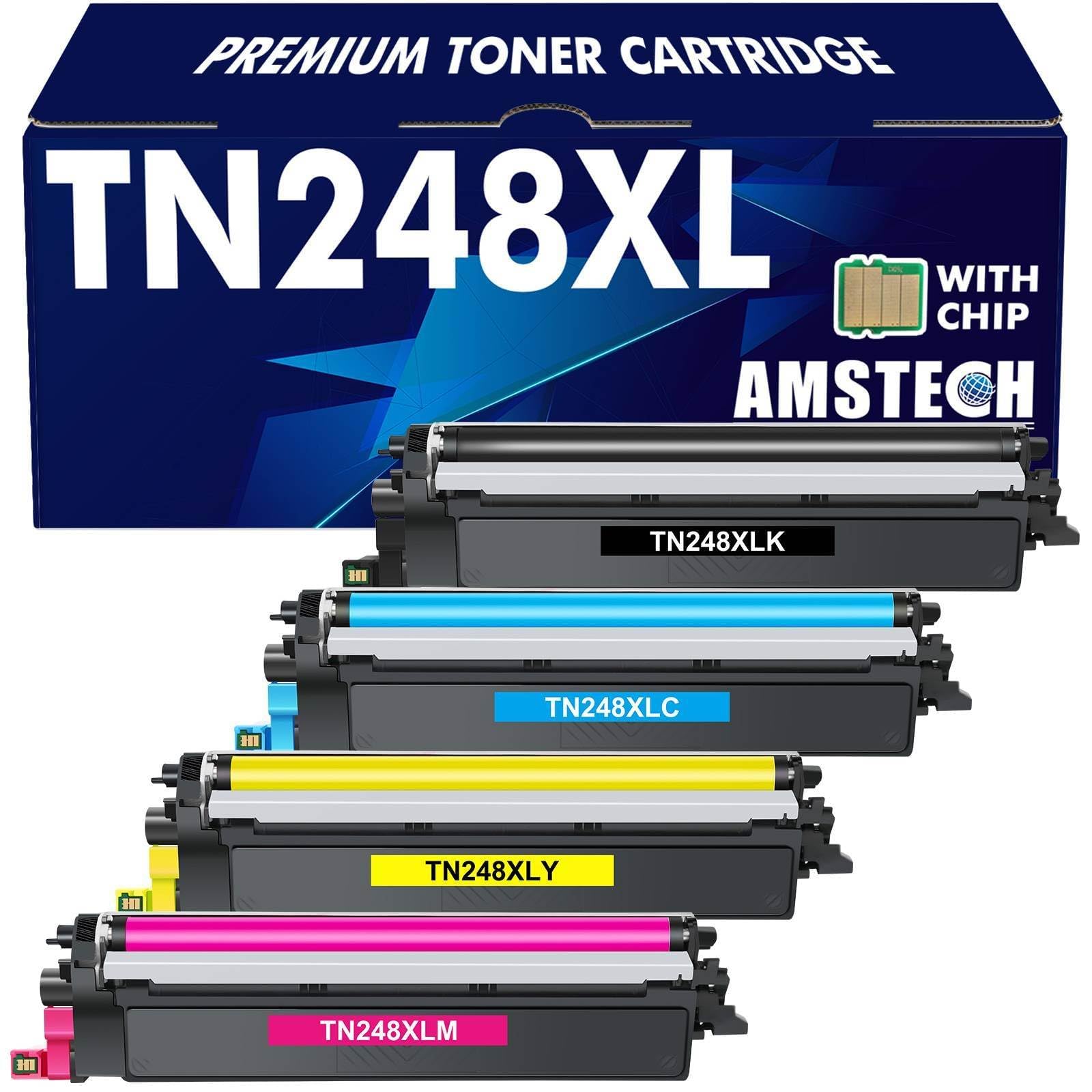 Kompatibler TN248XL Toner für Brother DCP-L3560CDW MFC-L3760CDW, eine rechteckige Tonerkassette zum Laserdruck.