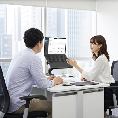 STANDOPIA 2-in-1 Laptop-Halterung & Monitorarm mit VESA 75/100