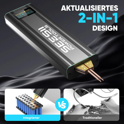 Seesii SE209 Punktschweissgerät für Akkus, 80 Gänge, mit Akku