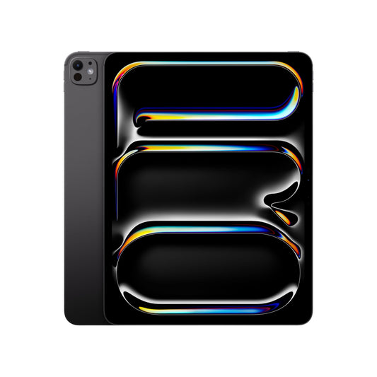 Apple iPad Pro M4 WLAN Tablet, 13 Zoll, 256 GB, Space Schwarz. Rechteckiges, dünnes Gerät für mobile Produktivität und Kreativaufgaben.